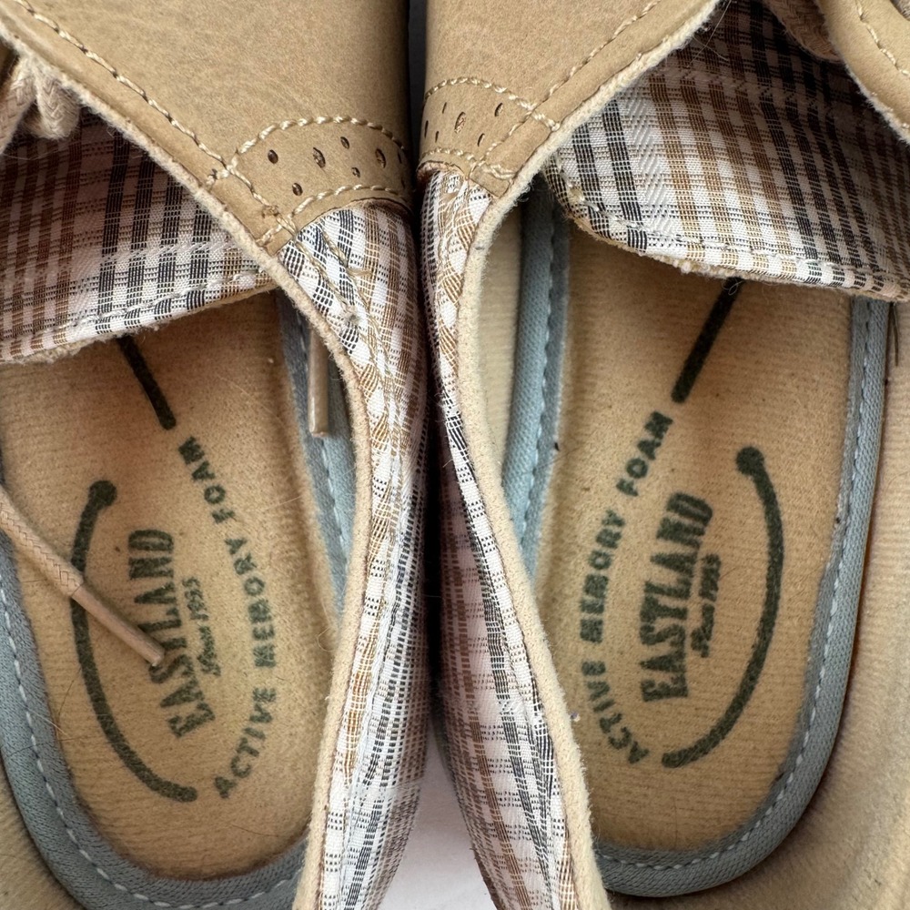 Eastland Sadie Tan Plaid Saddle Shoes Womens Size 7 M Lace Up Oxfords 3331-25 - Picture 7 of 9